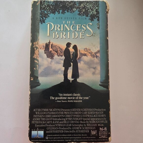 The Princess Bride VHS Tape Rob Reiner Film 1987 Hi-Fi Stereo Vintage Movie Clas - Picture 9 of 14